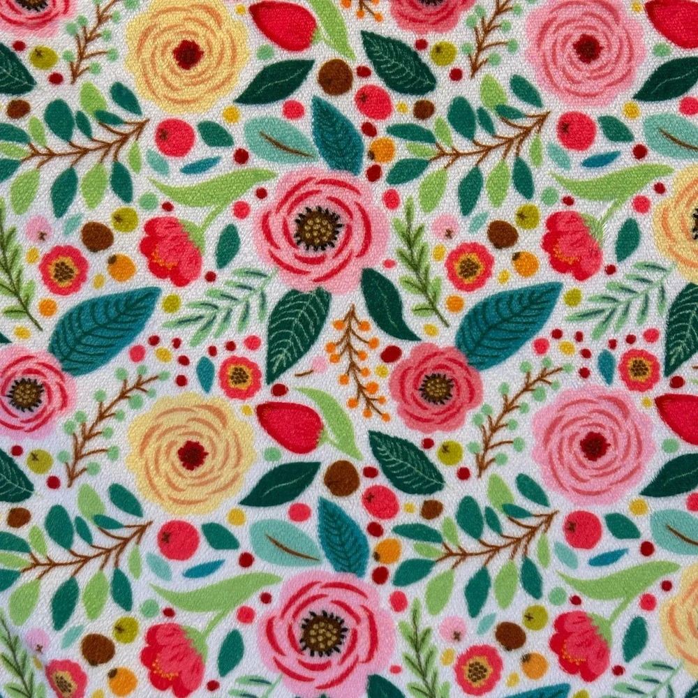 Minky Couture Baby Blanket Infant 38x32 Satin Ruffle Flowers Pink Posh Gift Boho